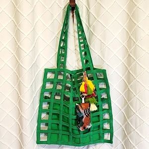 Green shopping Tote with Xtra  🍊 Tote
